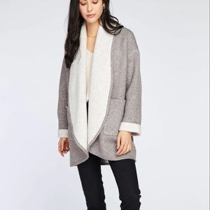 Gentle Fawn Ramona Shawl Collar Cardigan in Heather Rock XS